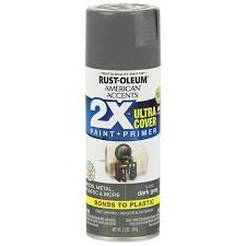 Buy 3 Pack Rust Oleum American Accents Ultra Cover 2x Gloss Dark Gray Spray Paint And Primer In 1 12 Oz Online In Lebanon 909158084