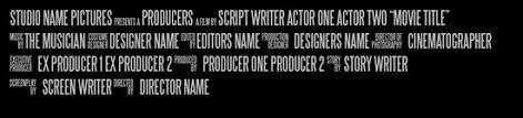 Familiarize with the contents of the download file. Movie Poster Credits Template Resources Affinity Forum