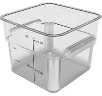 11952AF07 - Squares Polycarbonate Food Storage Container 6 ...