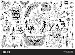 Esoteric tattoo specializes in custom tattoos in a variety of styles. Tattoo Design Set Vector Photo Free Trial Bigstock