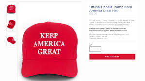 Trump Campaign Now Selling Red Keep America Great Hats Kmph The red trump maga hat was iconic in the 2016 trump victory, and will be remembered as a symbol of trump's winning campaign.