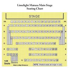 main stage seating chart limelight theatre