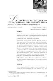 Ciencias naturales de cuarto grado de primaria. Pdf Teaching Natural Sciences La Ensenanza De Las Ciencias Naturales En La Educacion Basica