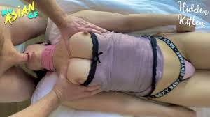 Petite Asian with no gag-reflex gets face fucked and creampied - Hidden  Kitten