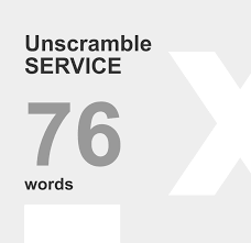 Subscribe to our youtube channel to watch more english lectures. Á… Unscramble Service 76 Words Unscrambled From Letters Service