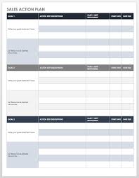Free Action Plan Templates Smartsheet