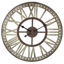 36in howard miller chm4024 deluxe rustic wrought iron wall clock. Wrought Iron Metal