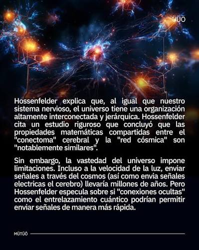 Podría el universo estar "pensando"?  Nuevas teorías sugieren que el  cosmos podría ser una red neuronal en constante evolución, lo que nos lleva  a replantear nuestra relación con el universo y
