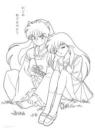 Inuyasha Coloring Book Minh Họa Manga Anime Inuyasha
