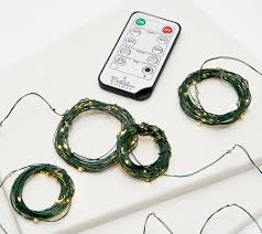 Bethlehem Lights Set Of 4 Indoor Outdoor 10 Fairy Lights Remote Qvc Com