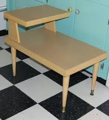 Mid century side tables don't only give you a place to rest refreshments. Mersman 8124 Mid Century Blonde Step Vintage End Table Vintage End Table End Tables Mid Century