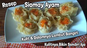 Cara membuat somay tanpa ikan. Resep Siomay Ayam Kulit Dalamnya Lembut Banget Youtube