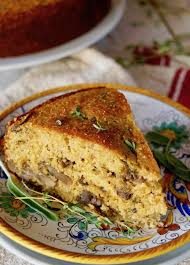 It is usually made in a specially designed, ridged pan, but you can use a regular loaf tin as well. Savory Polenta Cake With Mushrooms Cooking On The Weekends
