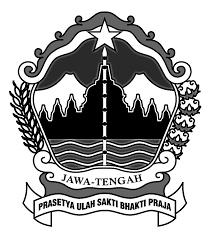 Coat of arms of central java.svg. Logo Jawa Tengah Hitam Putih Logo Keren