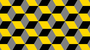 Available in hd, 4k high quality resolutions for desktop, mobile phones & tablets. Wallpaper Grey Yellow 3d Cubes Black Ffd700 808080 000000 330 190px