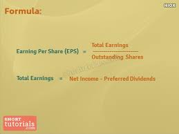 Earnings per share or basic earnings per share is calculated by subtracting preferred. How To Calculate Earning Per Share Eps