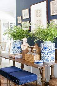 Are You A Member Of The Blue And White Club The Enchanted Home White Home Decor Blue And White Living Room Home Decor