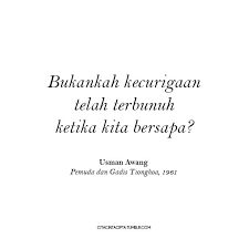 Usman awang mula membentuk namanya. Cita Cinta Cipta