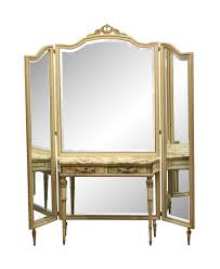 Antique Folding Mirror Vanity Table With Onyx Top In 2020 Mirrored Vanity Table Vanity Table Wood Vanity