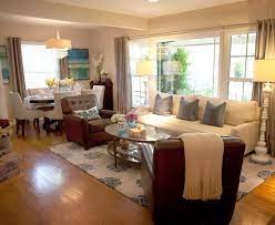 91 Design Ideas For Casual And Formal Living Rooms Page 8 Of 18 Living Room Dining Room Combo Rectangle Living Room Small Living Room Dining Room Combo