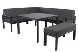 Villana Loungegruppe Schwarz Grau Meliert Alu Polyester Inkl Kissen Home Decor Decor Home