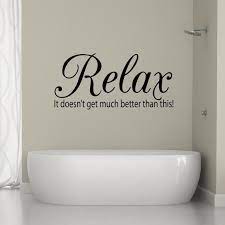 Avec des règles toutes simples comme se brosser les dents. Bathroom Wall Decal Relax Quote Bathroom Sticker Bath Etsy Decoration Salle De Bain Stickers Muraux Salle De Bain