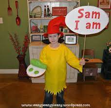 All Things Dr Seuss Sam I Am Costume Easy Peasy Pleasy Dr Seuss Costumes Book Costumes Book Character Costumes