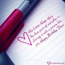 Best Birthday Note For Boyfriend Cute Lovers Birthday Wishes With Name In 2020 Birthday Wishes For Lover Birthday Wishes With Name Romantic Birthday Wishes