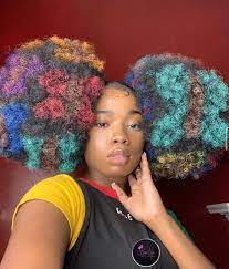Dyeing your hair black is fairly straightforward even if you ve never done it before. 20 Dyed Hair Ideas For Natural Hair Using Only Temporary Hair Dye Hair Paint Wax