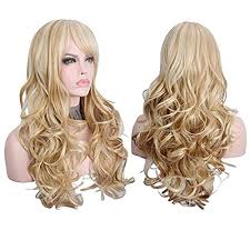 And you can play around with different hairstyles long body wave hair and lace wigs hairstyles for black women. Amazon Com Women S 2 Tones Ombre Wig Mixed Color Black Red Big Wave Curl Long Natural Wavy Synthetic Hair Fabulous Curly Wigs Bleach Blonde Strawberry Blonde Beauty