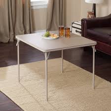 Meco 34 In Square Vinyl Folding Card Table Metal Dining Table Card Table Set Folding Table
