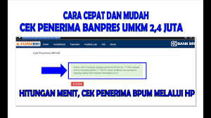 Please consult with your administrator. Cara Cek Penerima Bpum 2 4 Juta Melalui Eform Bri Co Id Bpum Youtube