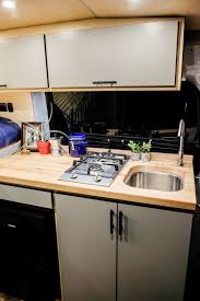 Kitchen cabinets are one of the most essential and functional components of a kitchen. Vincent Van Go Vanlife Customs Ford Transit 148 Camper Van Custom Van Builder Vanlife Customs