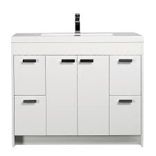 42 inch adelina antique white bathroom vanity fully assembled 42 inch vanities bathroom vanities bath the home depot 42 inch adelina traditional style antique bathroom vanity. Eviva Lugano 42 White Modern Bathroom Vanity With White Integrated Acrylic Sink Decors Us