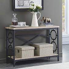 Maybe you would like to learn more about one of these? Amazon Com O K Furniture Narrow Sofa Table With Storage Shelf Farmhouse Hallway Console Table For Entryway White Oak Finish 1 Pcs Kitchen Dining