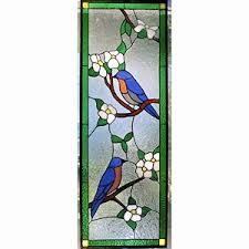 See more ideas about stained glass, stained glass art, stained glass patterns. Hand Crafted Stained Glass Panel Bluebirds In Dogwood Tree By A Glass Menagerie Custommade Com