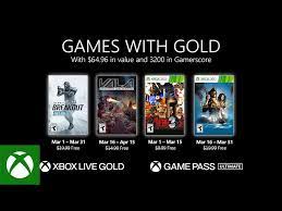 Encuentra todos nuestros productos u otros productos de nuestro universo juegos. Juegos Gratuitos De Xbox Con Gold Para Marzo De 2021