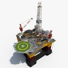 3d Oil Rig Platform Oil Rig Rigs Oils