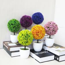 There are excellent and inexpensive planters, each of which can make your exterior colorful and decorative. Decorative Artificial Outdoor Ball Plant Tree Pot Colour Small Medium Large Plastic Artificial Flowers Wish