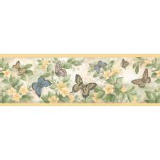 Shop now for wallpapers and wallpaper borders paintable wallpaper and grasscloth free shipping on order over $50. Brewster Butterflies Yellow Wallpaper Border 137b38633 The Home Depot