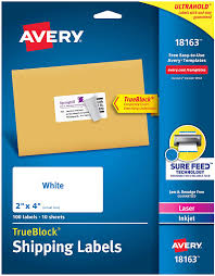 We did not find results for: Amazon Com Avery Shipping Address Labels Laser Inkjet Printers 100 Labels 2x4 Labels Permanent Adhesive Trueblock 18163 White All Purpose Labels Office Products