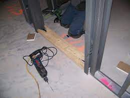 Installing Welded Hollow Metal Door Frames Credit Rob Thimmes Hollow Metal Doors Metal Door Rustic Doors