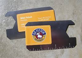 Many good business card designs incorporate the unique aspects of a certain line of work into the card itself. Construction Business Cards Inspiration Cardfaves