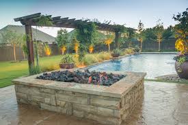 Pits beim führenden marktplatz für gebrauchtmaschinen kaufen. Fireplaces Fire Pits Large Rectangular Stone Fire Pit Craftsman Patio Oklahoma City By Red Valley Landscape Construction Inc Houzz