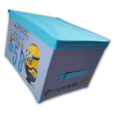 Minions Deko Box Eckig Aus Stoff Spielzeug Kiste Aufbewahrungsbox Mit Deckel Bietet Viel Stauraum Im Kinder Aufbewahrungsbox Minions Geschenke Stauraum Ideen