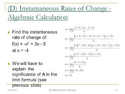 Check spelling or type a new query. 12 8 20151 Lesson 30 Rates Of Change Ibhl Math Calculus Santowski Hl Math Calculus Santowski Ppt Download