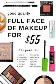 Good Quality Full Face Of Drugstore Makeup For Only 55 This Includes Everything You Need And Would Be An Full Face Makeup Drugstore Makeup Makeup For Teens
