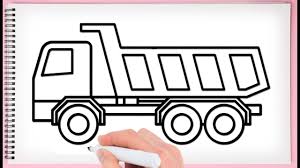 This is an 11x14 pencil drawing of an old truck. How To Draw A Big Truck Easy Learn Drawing Step By Step With Draw Easy Youtube