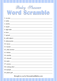 We also have the boy version available. Free Printable Baby Shower Games Personalized Babies