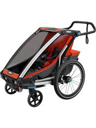 Fahrradanhanger Chariot Cross Grau Rot Wolle Kaufen Grau Fahrrad
